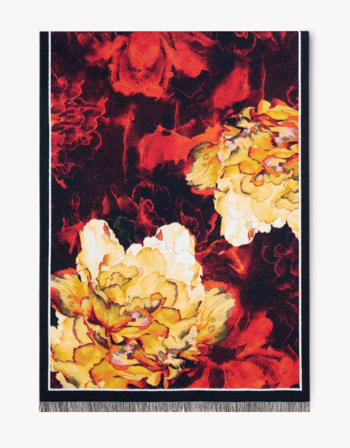 PEONY FLOWERS PREMIUM SCARF