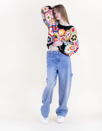 Flowerchild Chunky Knit Sweater