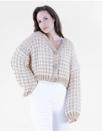 Chunky Knit Cropped Cardigan