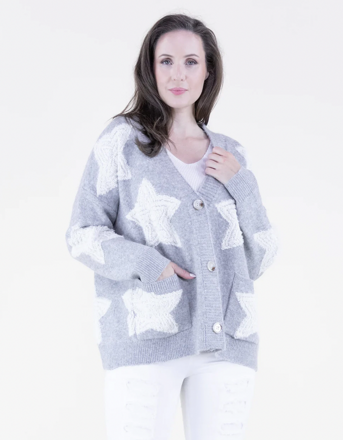 Oversized Star Cardigan