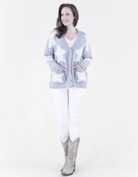 Oversized Star Cardigan