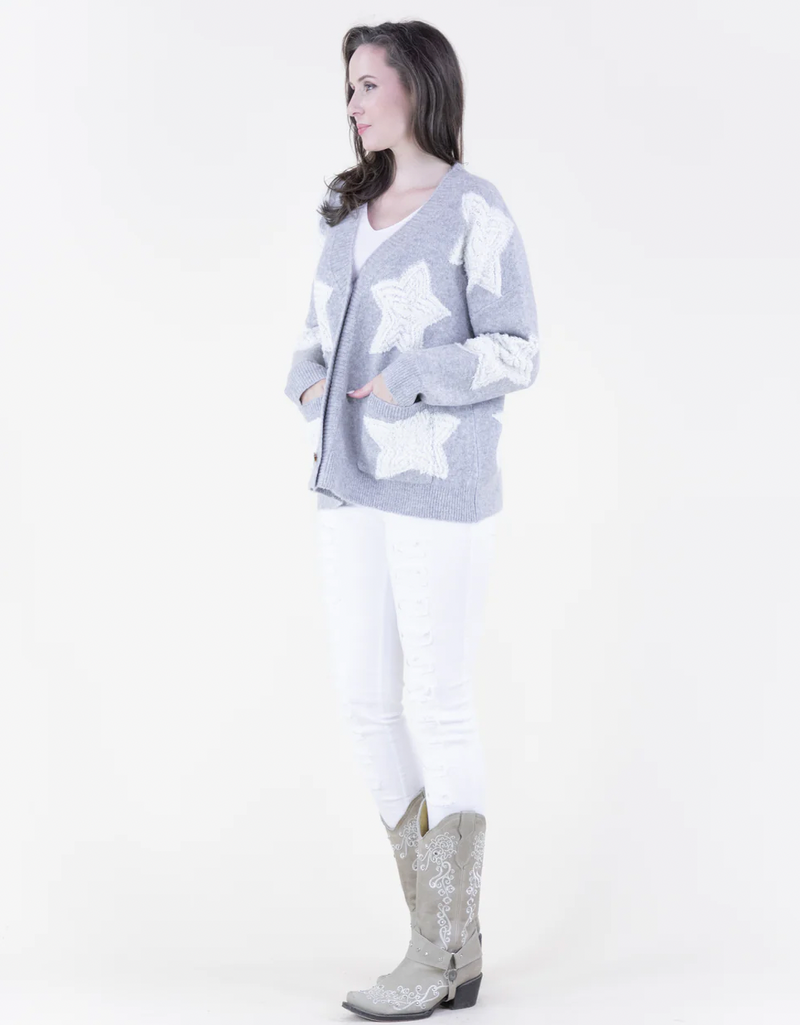 Oversized Star Cardigan