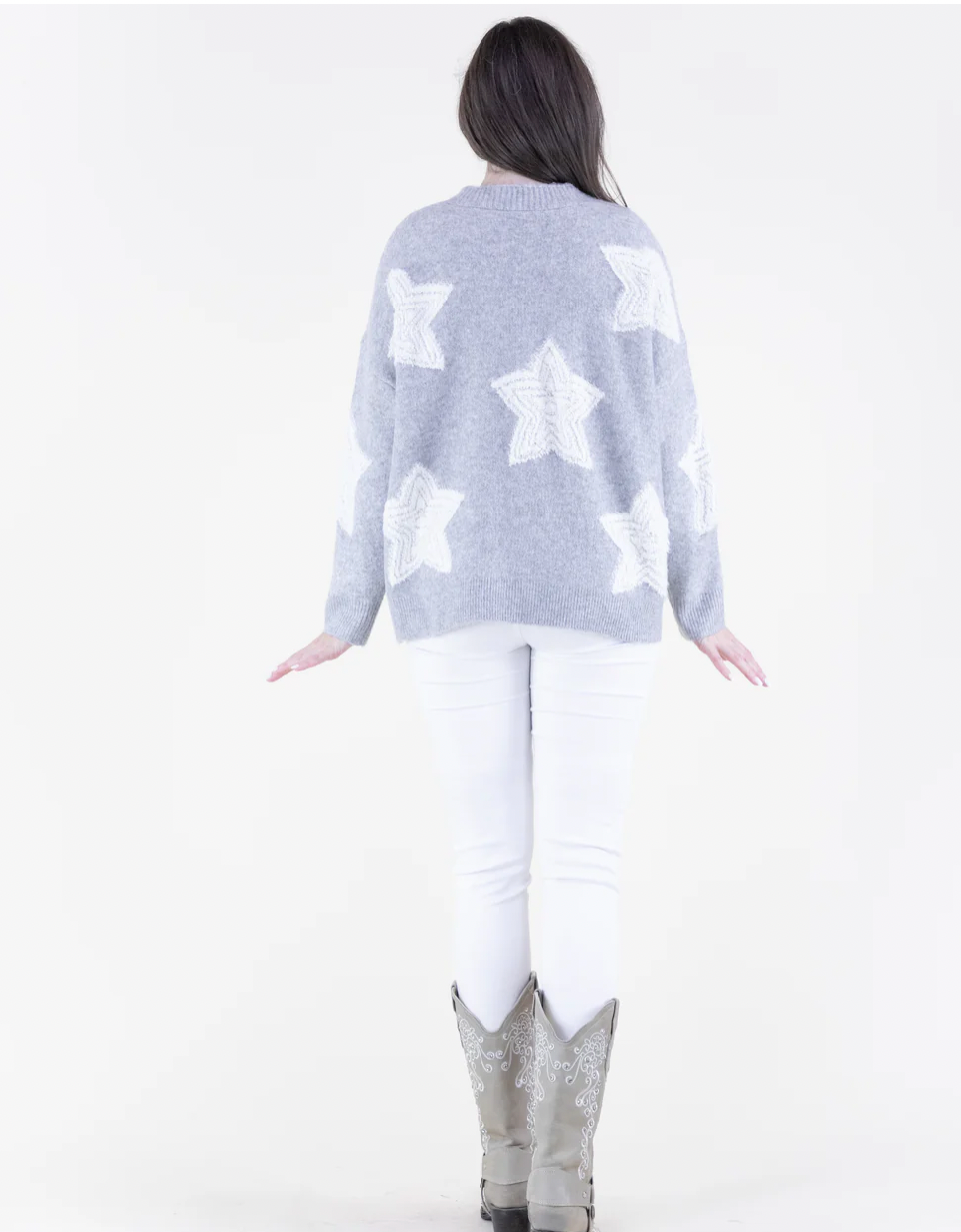 Oversized Star Cardigan