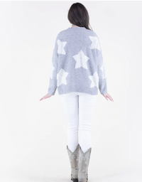 Oversized Star Cardigan
