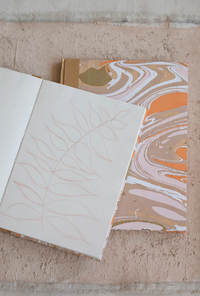 Marbled Paper & Cardboard Hard Cover NotebooK