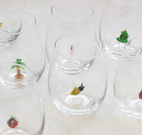 Stemless Wine Glass w/ Figure Inside