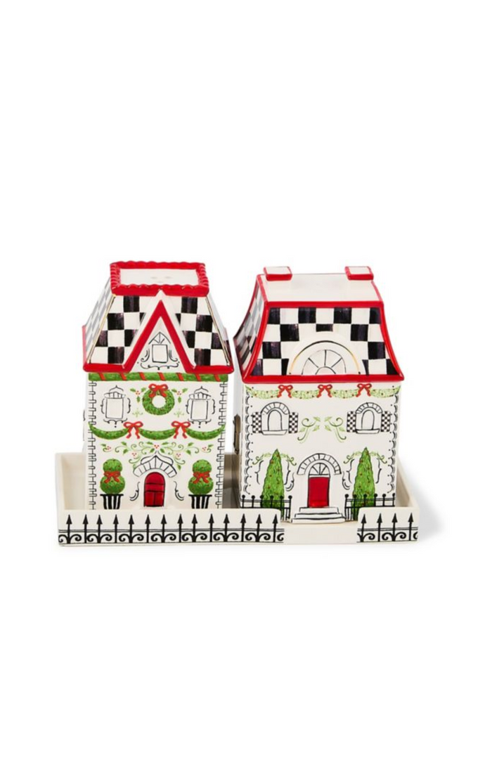 Holly Village Salt & Pepper Set