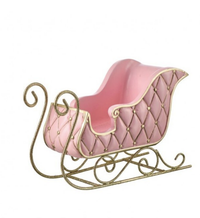 12" MTL/RSN QUILTED SLEIGH