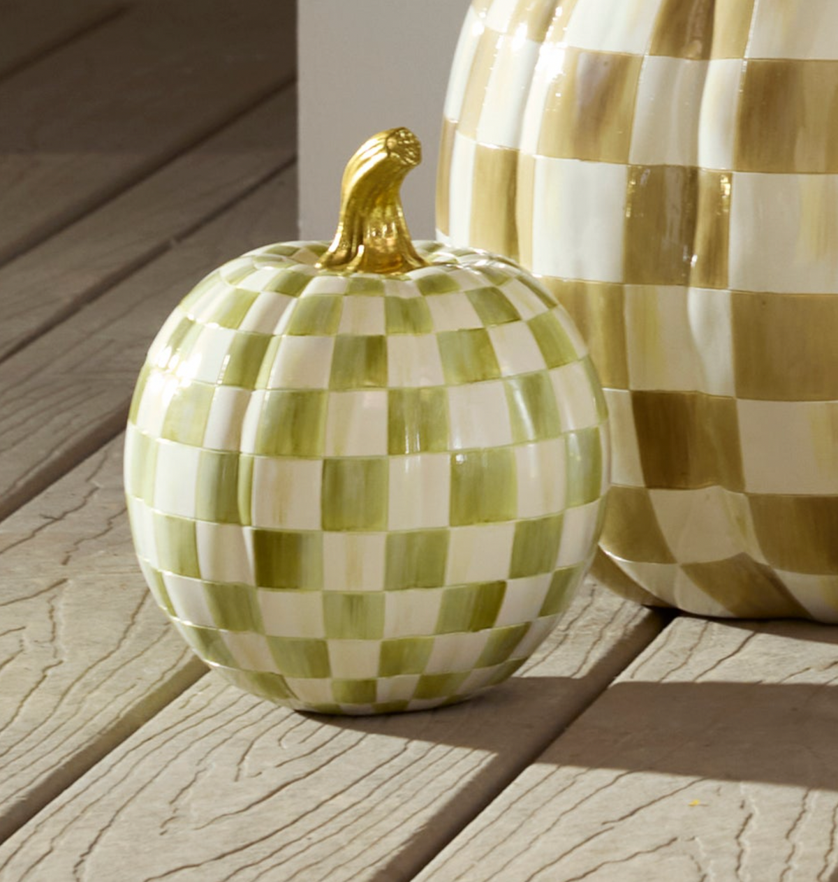 Moss Check Small Pumpkin