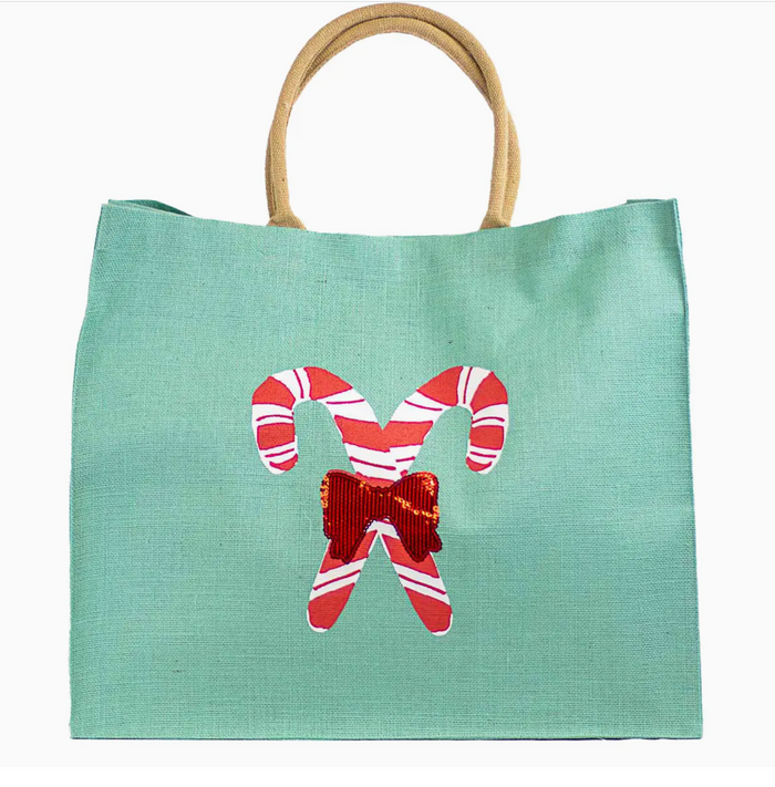 Candy Cane Carryall Tote