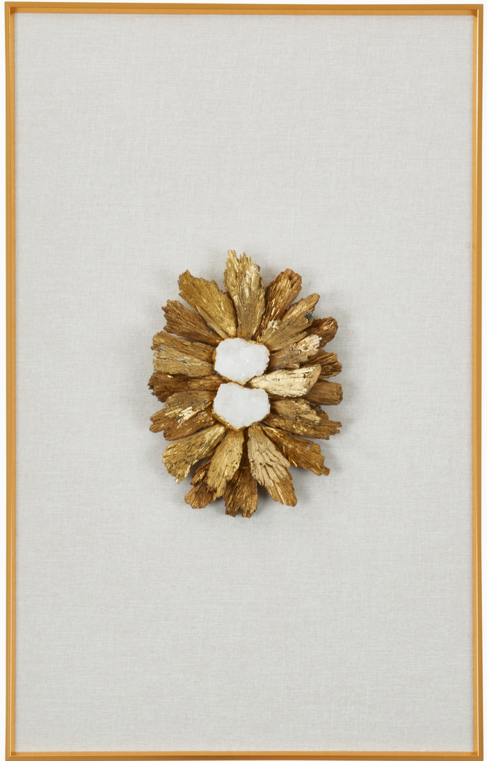 Earthly Elegance Tourmaline and Natural Geode Wall Art