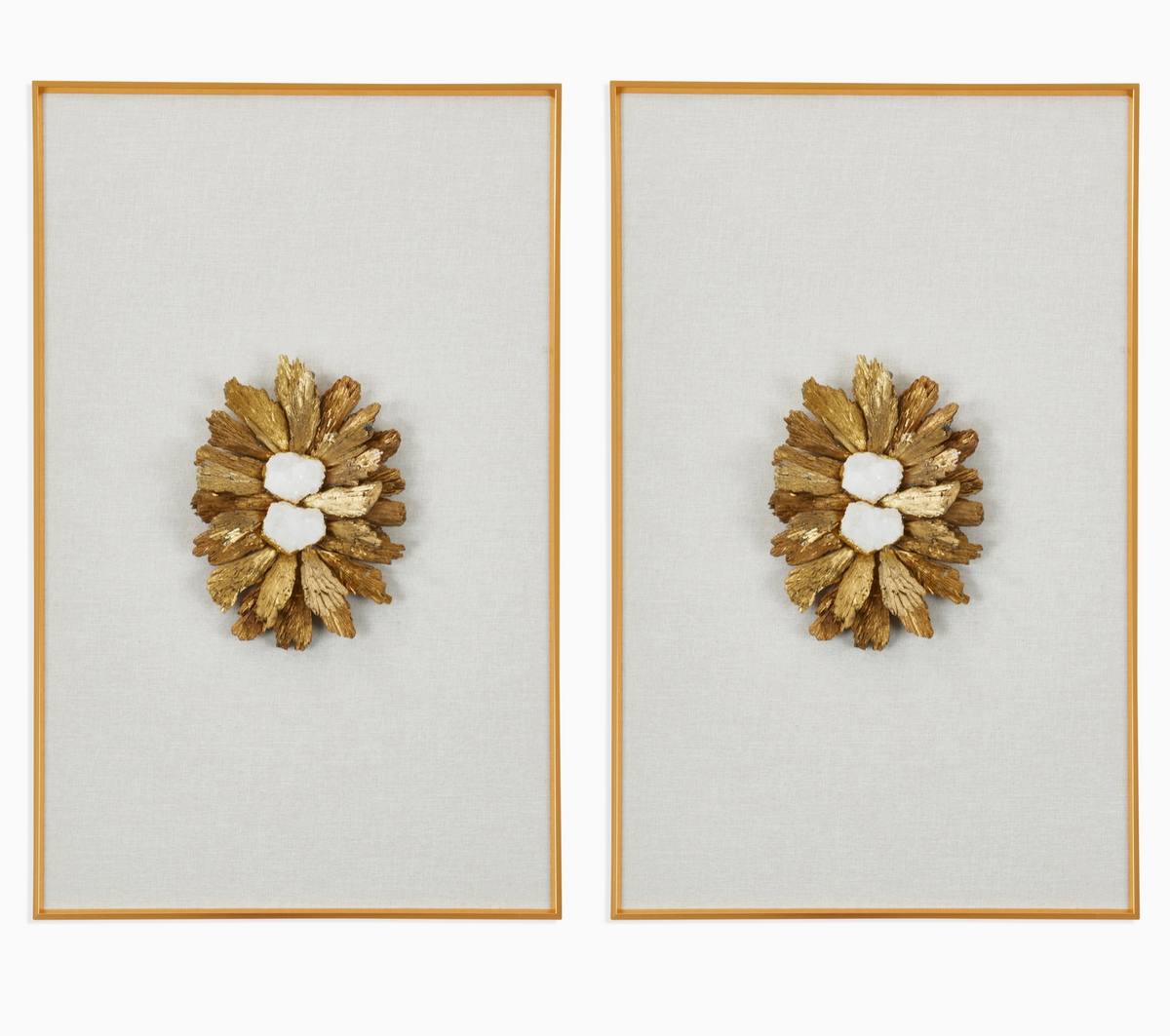 Earthly Elegance Tourmaline and Natural Geode Wall Art
