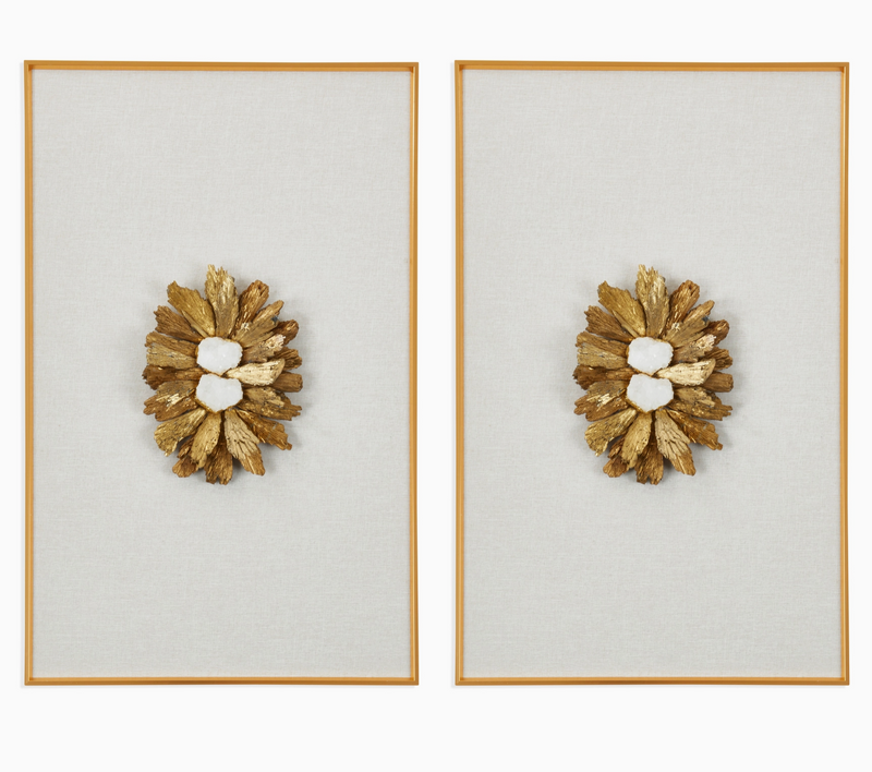 Earthly Elegance Tourmaline and Natural Geode Wall Art