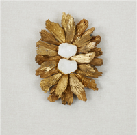 Earthly Elegance Tourmaline and Natural Geode Wall Art