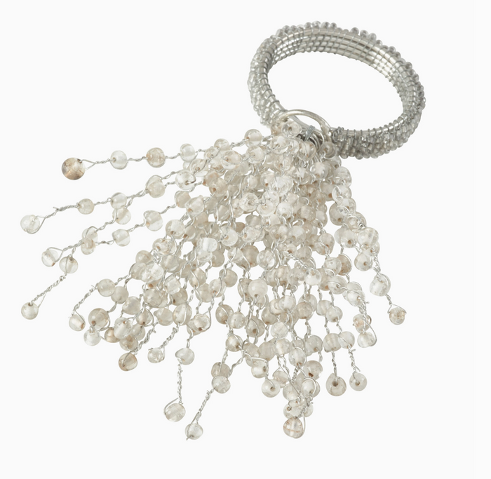 Beaded Design Napkin Ring (Set of 4 Pcs)