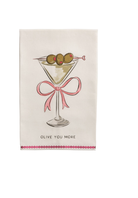 Olive You Sequin Towel
