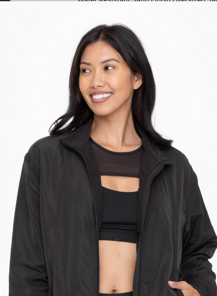 Satin Finish Oversized Jacket