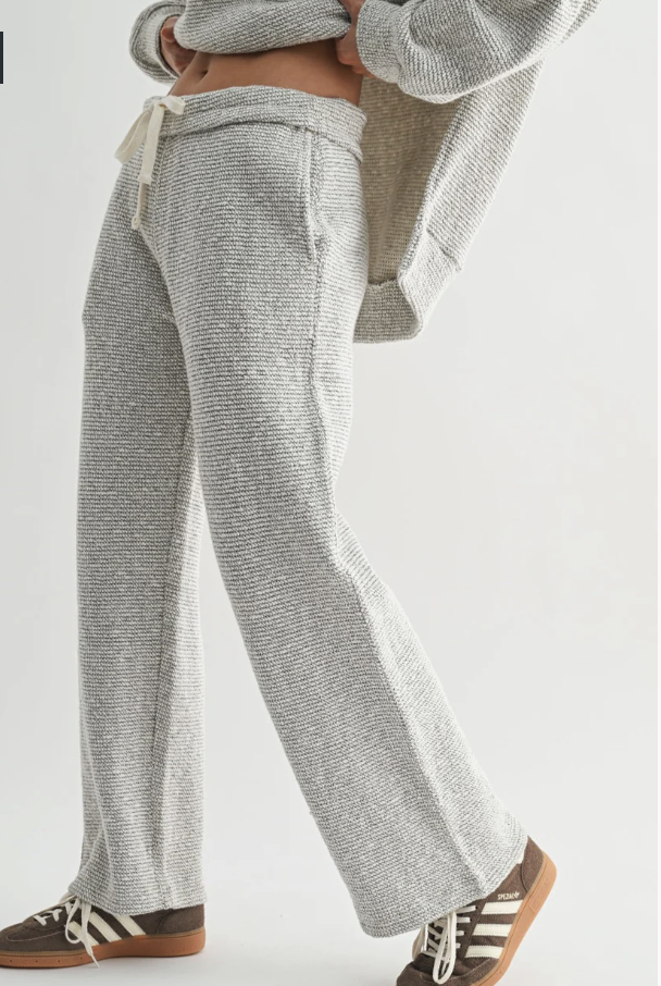 Marina Textured Wide Leg Pants