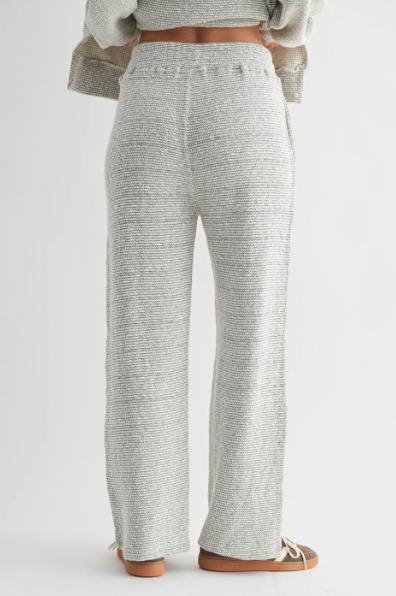 Marina Textured Wide Leg Pants