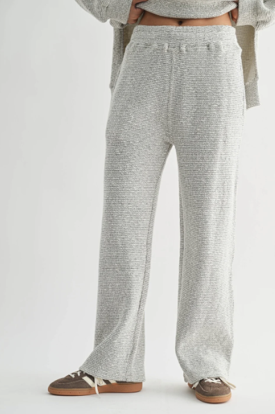 Marina Textured Wide Leg Pants