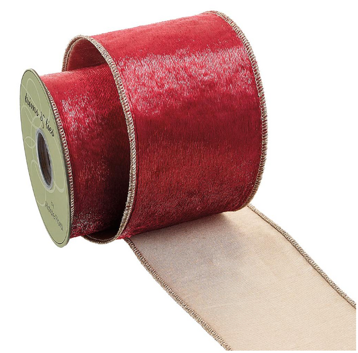 4"Wx10yd Velvet Ribbon