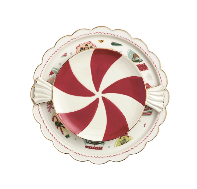 Christmas Candy Platter Set