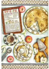 Apple Pie Recipe Dish Towel