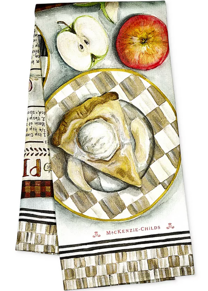 Apple Pie Recipe Dish Towel