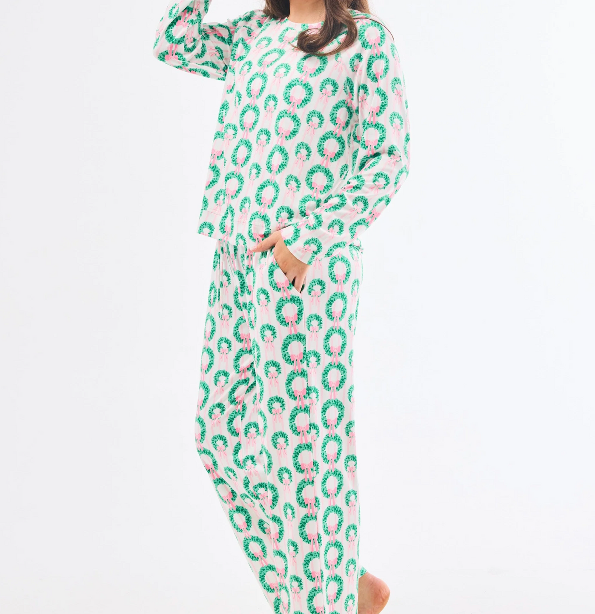 Rosy Wreaths Annie Pant Set