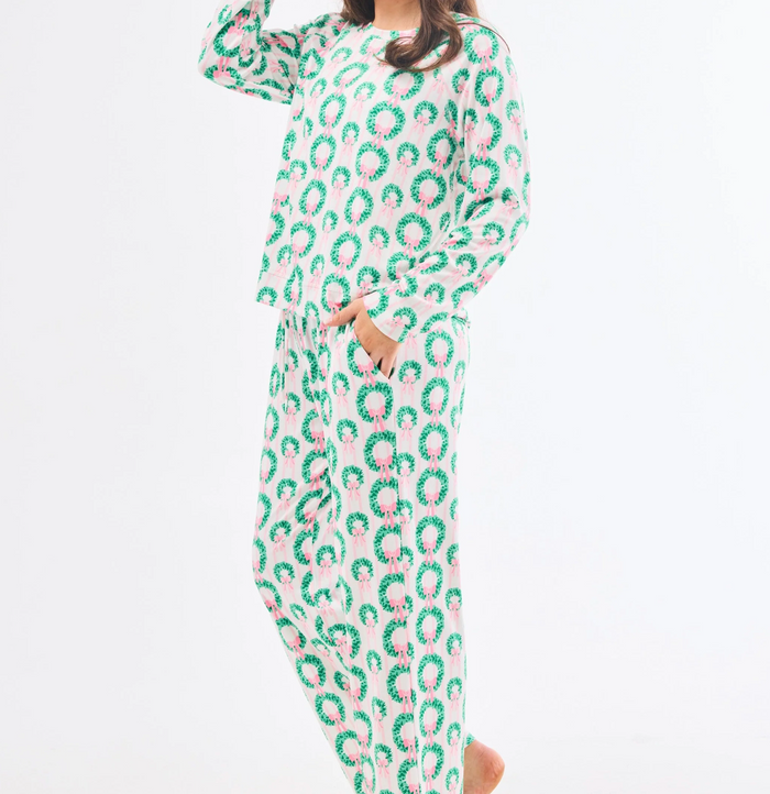 Rosy Wreaths Annie Pant Set