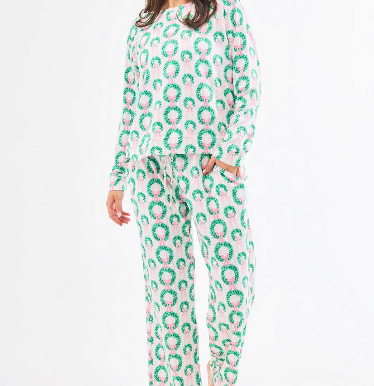 Rosy Wreaths Annie Pant Set