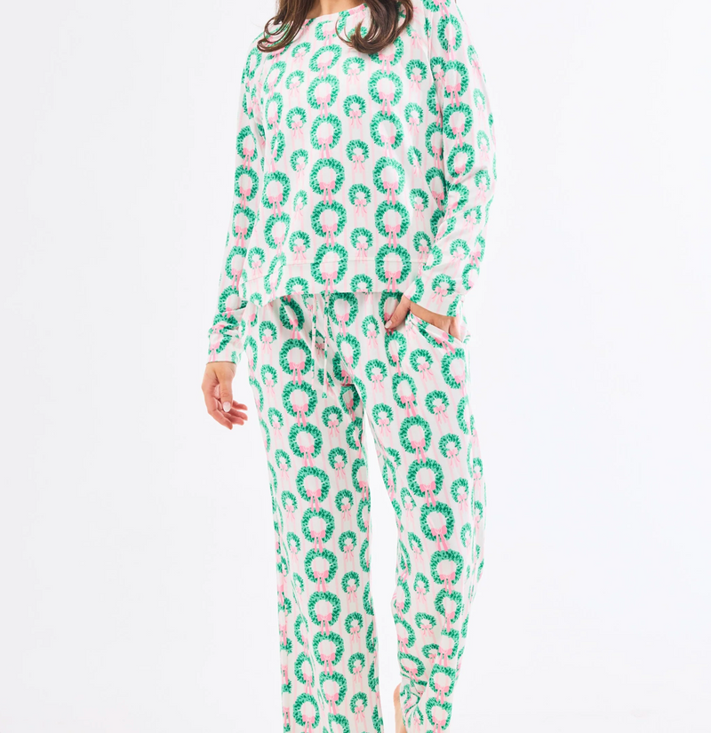 Rosy Wreaths Annie Pant Set