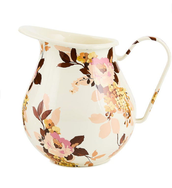 Wild Rose White Pitcher