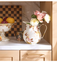 Wild Rose White Pitcher