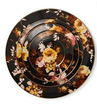 Wild Rose Brown Dinner Plate