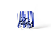 Indigo Skinny Stripe Mini Square Platter