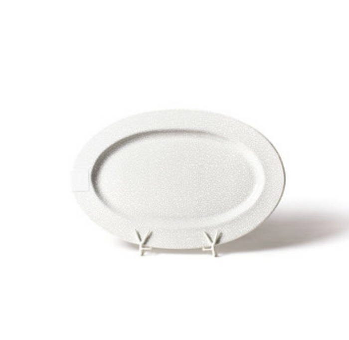 Stone Small Dot Big Entertaining Oval Platter