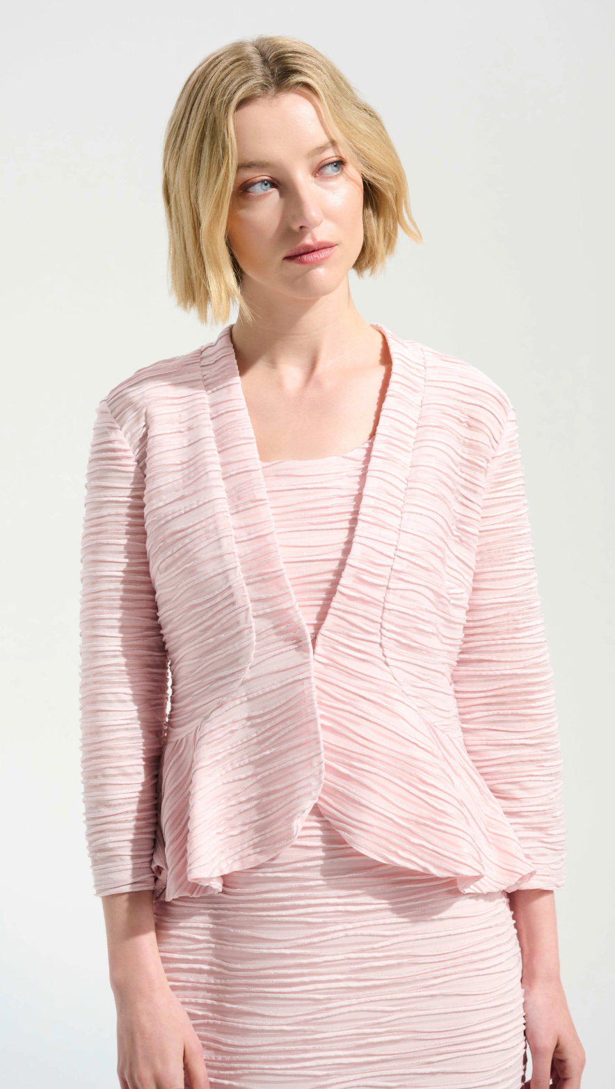 Lurex Cascade Knit Cover-Up and Cami Set