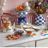 White Flower Market 2 Quart Tea Kettle