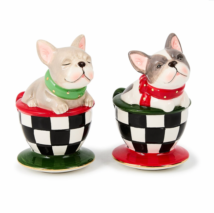 Check It Out French Bulldog Salt & Pepper Set