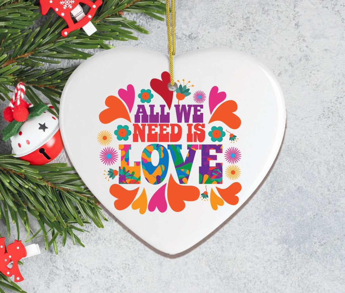All We Need is Love Ornament