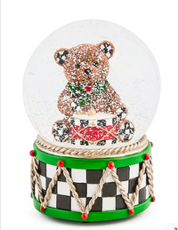 Holly Bear Snow Globe
