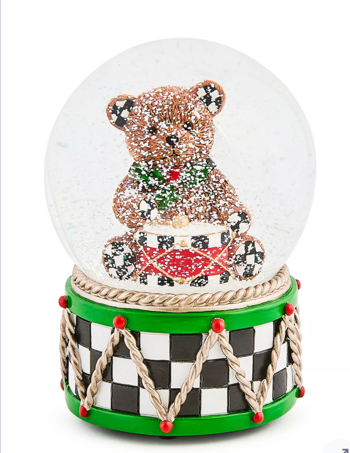 Holly Bear Snow Globe
