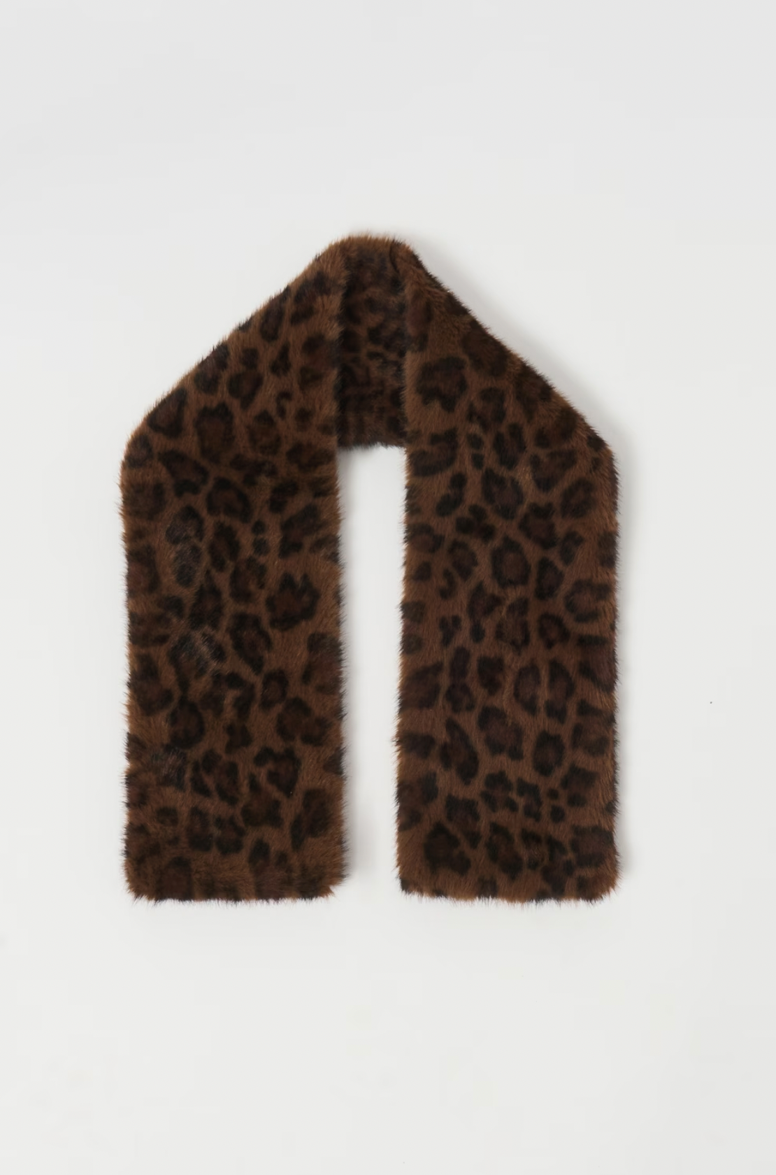 Leopard Faux Fur Scarf