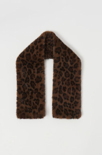 Leopard Faux Fur Scarf
