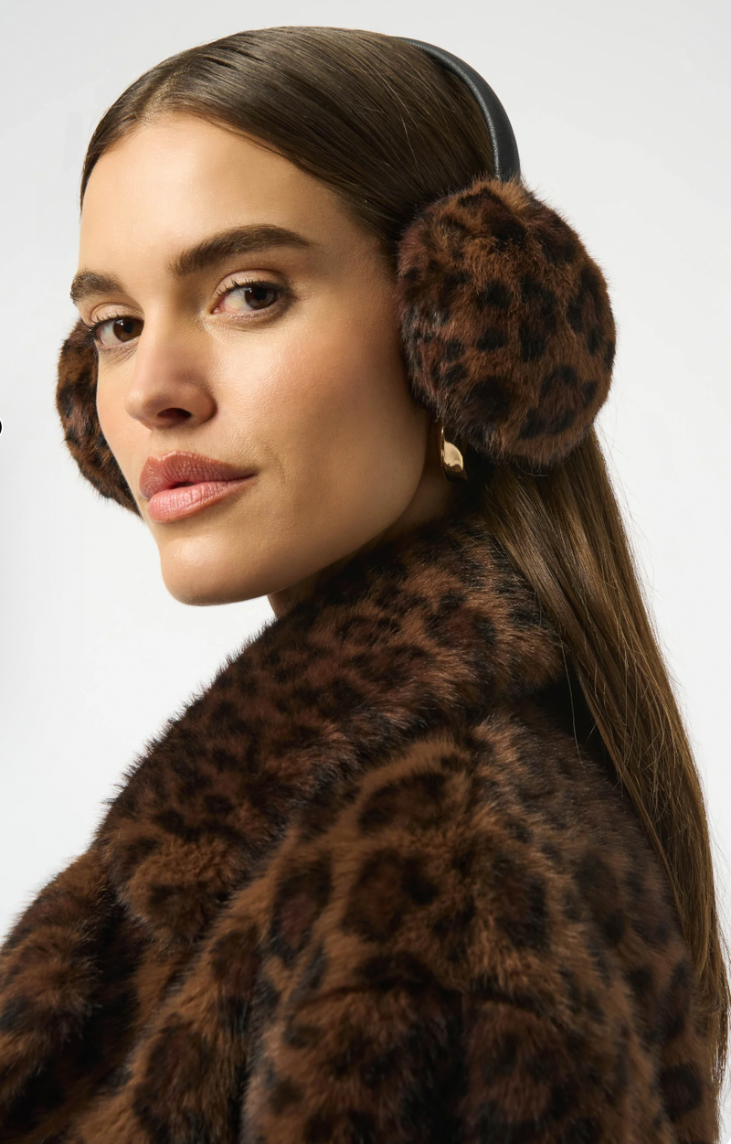 Faux Fur Animal-print Earmuffs