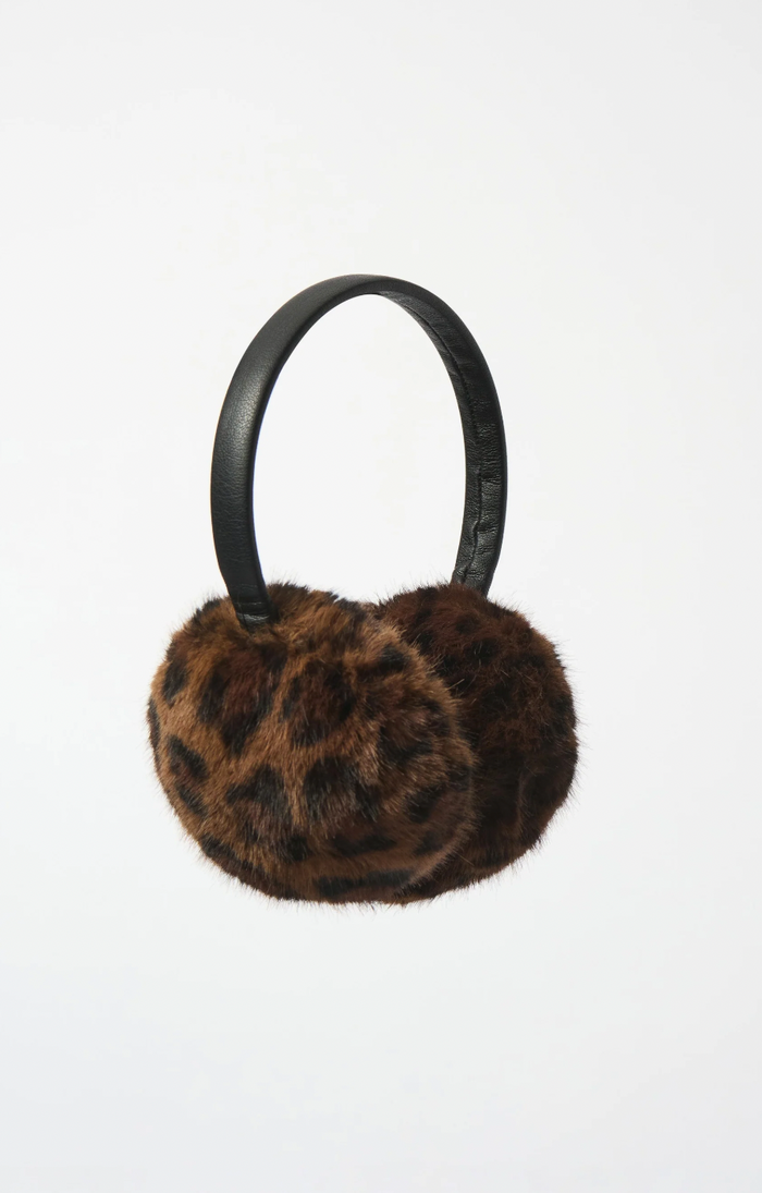 Faux Fur Animal-print Earmuffs