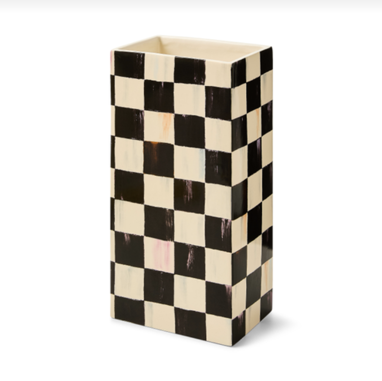 Courtly Check Pillar Vase