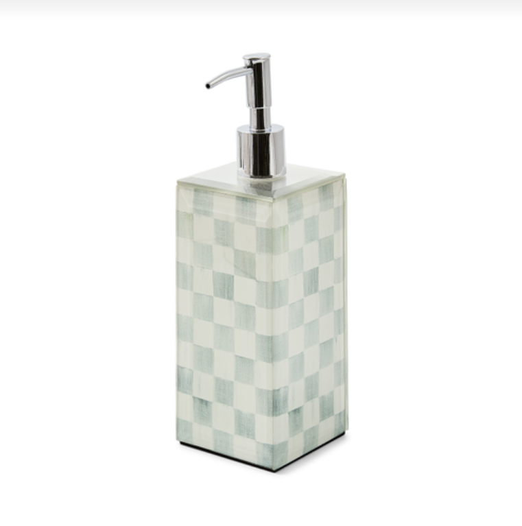 Sterling Check Soap Glass Pump
