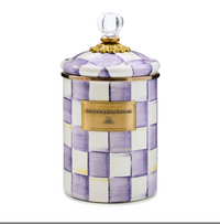Violet Check Medium Canister